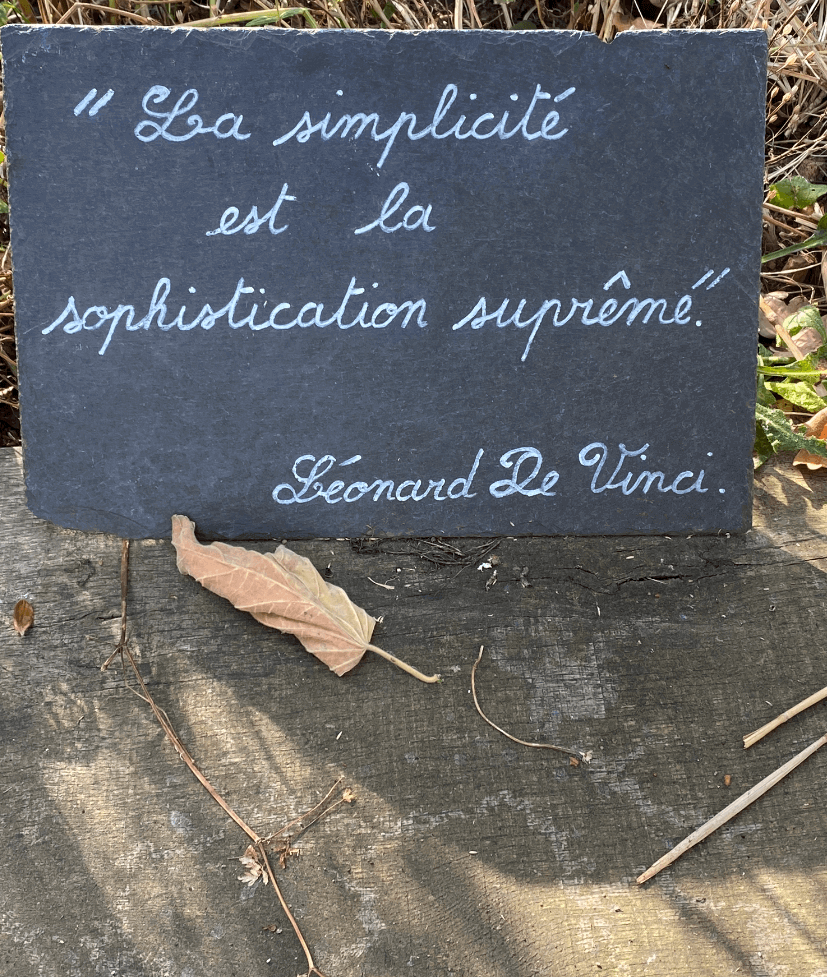 la simplicité et la sophistication suprême